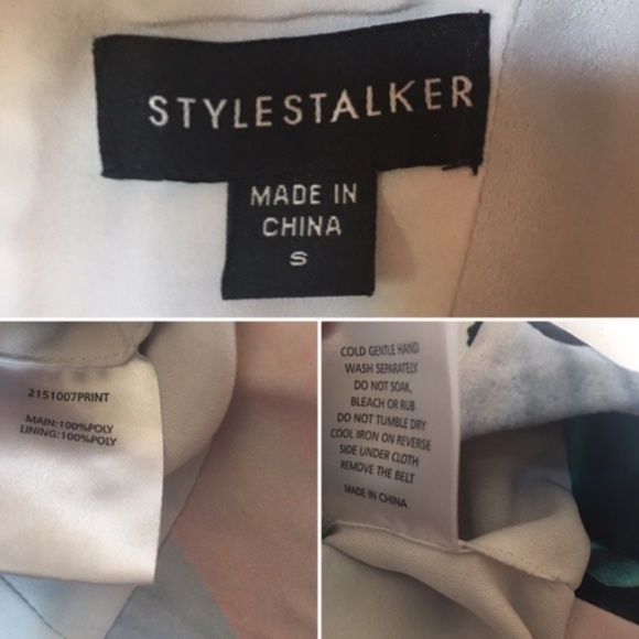 Stylestalker Paradise Watercolor Crop Top Sz S - Picture 6 of 8